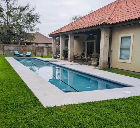 narrow swimming pool